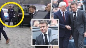 Emmanuel Macron v Praze: S Petrem Pavlem i jaderným kufříkem