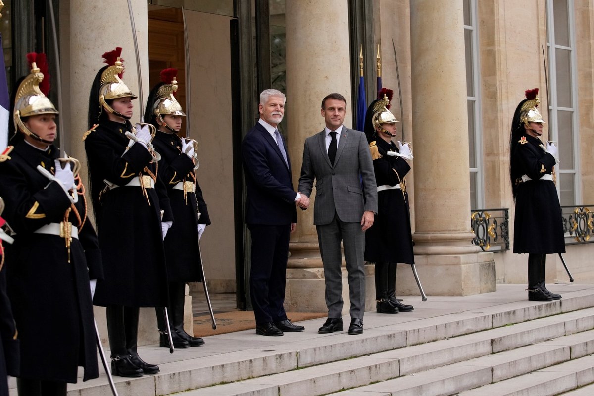 Prezident Petr Pavel se v Paříži setkal s francouzským prezidentem Emmanuelem Macronem (20.12.2023)
