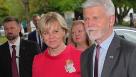Prezident Petr Pavel s první dámou na zahájení Bavorsko-českých týdnů přátelství (19.5.2023)