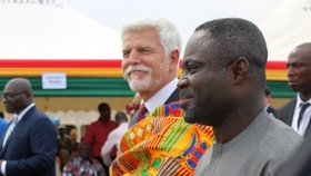 Otevření české nemocnice v Ghaně za účasti prezidenta Petra Pavla (9.4.2025)