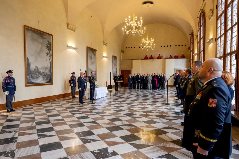 Jmenování nových generálů na Hradě (28.10.2025) Jmenování nových generálů na Hradě (28.10.2025)