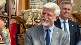 Prezident Petr Pavel v Muzeu vojenských vozidel a motocyklů v Římě.