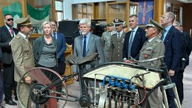Prezident Petr Pavel v Muzeu vojenských vozidel a motocyklů v Římě