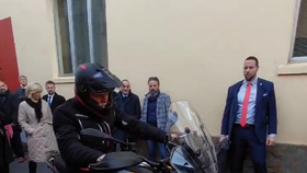 Petr Pavel v Itálii: Navštívil i továrnu Moto Guzzi (29.11.2023)