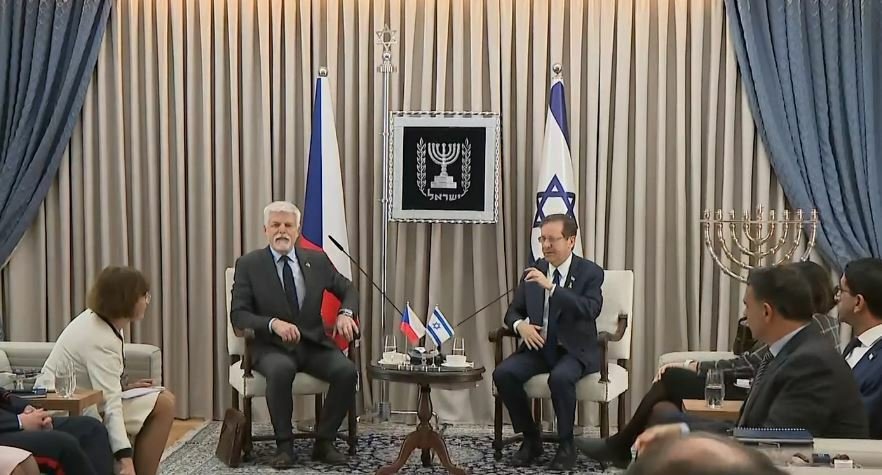 Setkání prezidenta Petra Pavla s prezidentem Jicchakem Herzogem v Izraeli (15.1.2024)