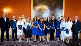 Jmenování soudců na Pražském hradě za účasti prezidenta Pavla i ministra spravedlnosti Tejce (27.7.2026)