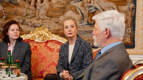 Julija Navalná, vdova po ruském opozičním politikovi Alexeji Navalném, navštívila Pražský hrad a setkala se s prezidentem Petrem Pavlem