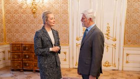 Julija Navalná, vdova po ruském opozičním politikovi Alexeji Navalném, navštívila Pražský hrad a setkala se s prezidentem Petrem Pavlem