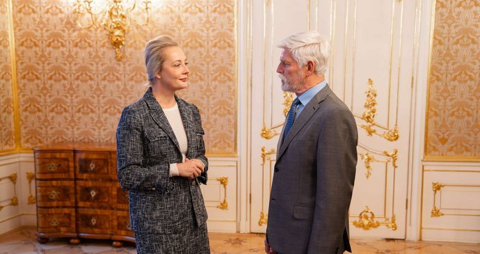 Julija Navalná, vdova po ruském opozičním politikovi Alexeji Navalném, navštívila Pražský hrad a setkala se s prezidentem Petrem Pavlem