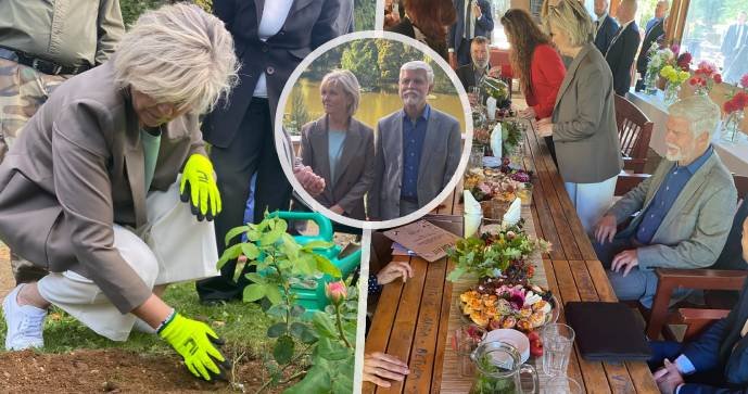 Pavlovi na závěr návštěvy Karlovarského kraje vyrazili na zámek Bečov a do Bečovské botanické zahrady (17.9.2026).