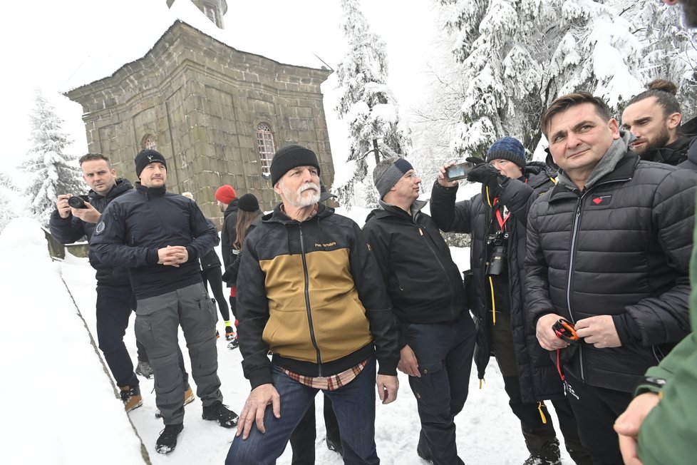 Prezident Petr Pavel na Broumovsku na zimním výšlapu (6. 12. 2023)