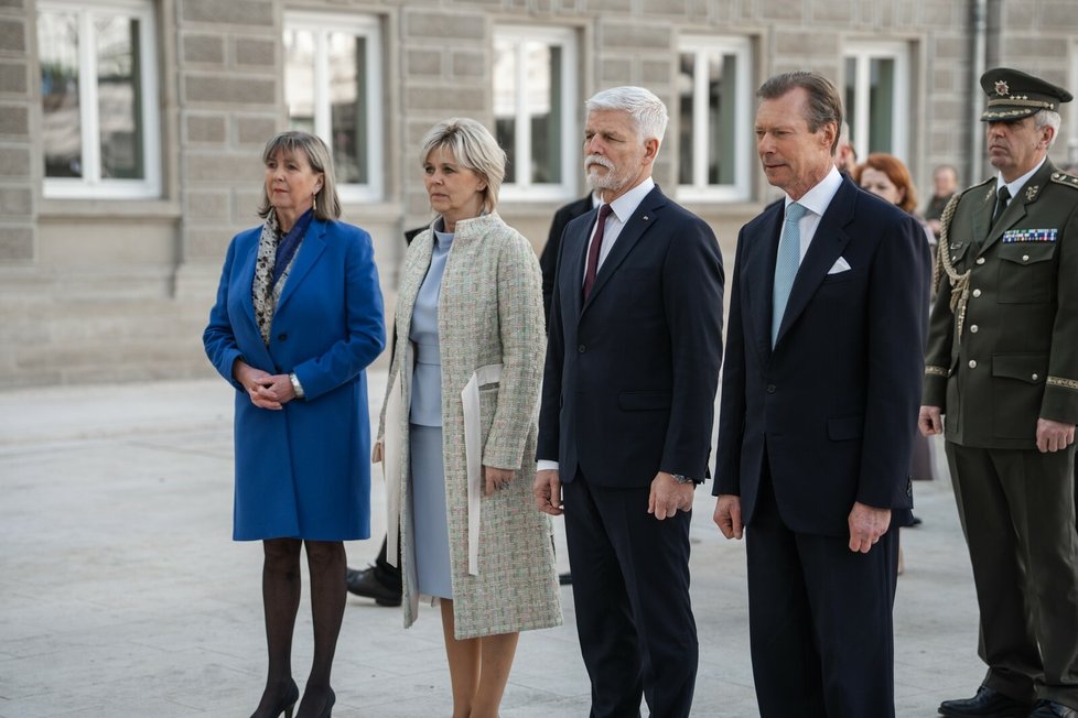 Prezident Petr Pavel s první dámou na návštěvě Lucemburska (1.3.2024)