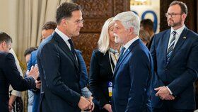 Prezident Petr Pavel a šéf NATO Mark Rutte (13.5.2026)