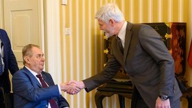 Jednání dvou prezidentů: Miloš Zeman a Petr Pavel v Lánech (13. 2. 2022)