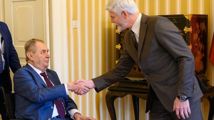 Jednání dvou prezidentů: Miloš Zeman a Petr Pavel v Lánech (13.2.2022)