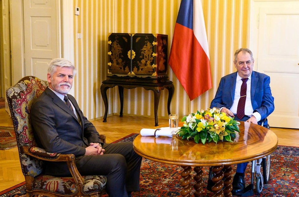 Jednání dvou prezidentů: Miloš Zeman a Petr Pavel v Lánech (13. 2. 2022)