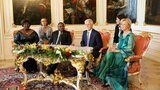 Pavel s první dámou přivítali na Hradě exotickou návštěvu: Dorazil prezident Mosambiku