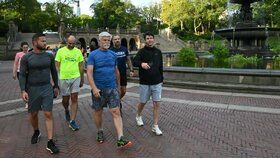 Český prezident Petr Pavel si byl zaběhat v newyorském Central Parku (20. 9. 2023)