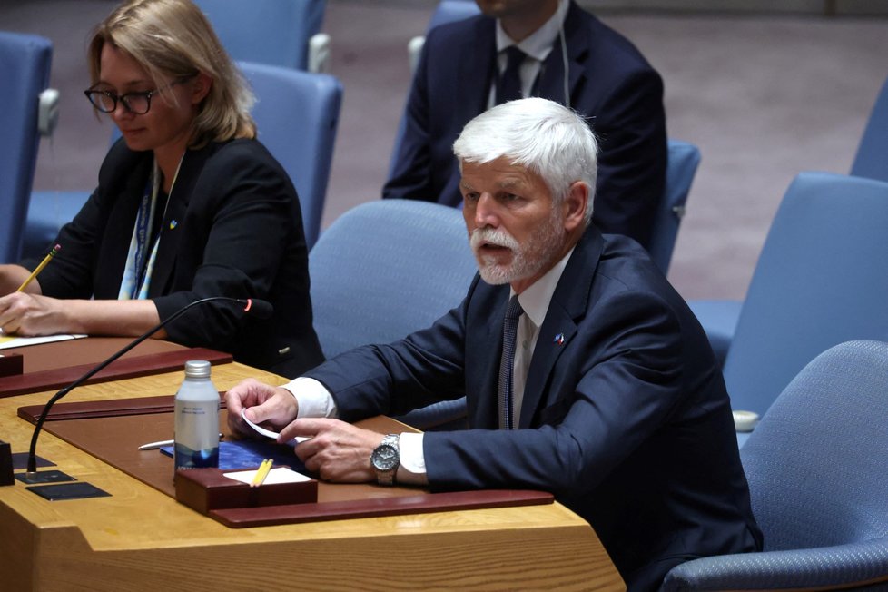 Prezident Petr Pavel v Radě bezpečnosti OSN (20.9.2023)