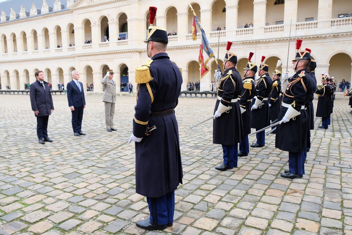 Prezident Petr Pavel v Paříži: Návštěva Invalidovny (20.12.2023)