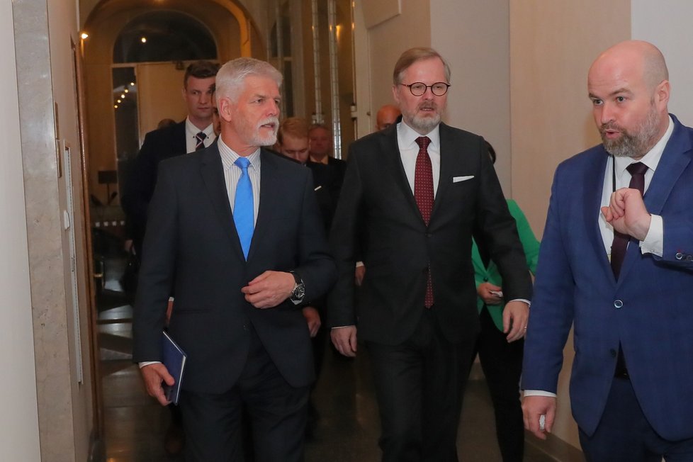 Tisková konference prezidenta Petra Pavla a premiéra Petra Fialy (2.5.2023)
