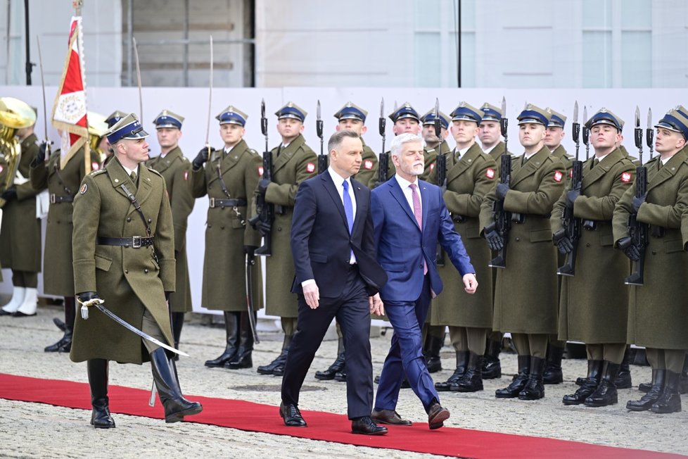 Návštěva v Polsku: Prezidenti Petr Pavel a Andrzej Duda