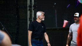 Prezident Petr Pavel na akci Prague Harley Days 2023