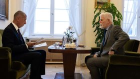 Prezident Petr Pavel na Hradě s Andrejem Babišem (ANO) (27.10.2025)