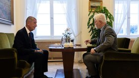 Prezident Petr Pavel na Hradě s Andrejem Babišem (ANO) (27.10.2025)