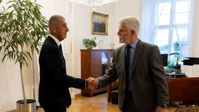 Prezident Petr Pavel na Hradě s Andrejem Babišem (ANO) (27.10.2025)