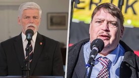 Prezident Petr Pavel a šéf sudetoněmeckého landsmanšaftu Bernd Posselt