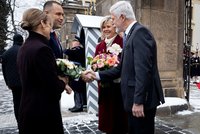 Pavel s Evou hostili na Hradě polskou návštěvu. Nawrocki dorazil s manželkou Martou