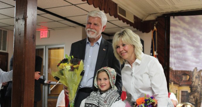 Prezident Pavel a první dáma Eva v Sokolovně Tabor oslavili společně s americkými Sokoly završení českého týdne v Chicagu tradiční cimbálovkou. (26. 9. 2024)