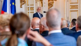 Petr Pavel na setkání s velvyslanci (25. 8. 2026)