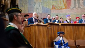 Petr Pavel posedmé při jmenování profesorů a profesorek v Karolinu (1.6.2026)