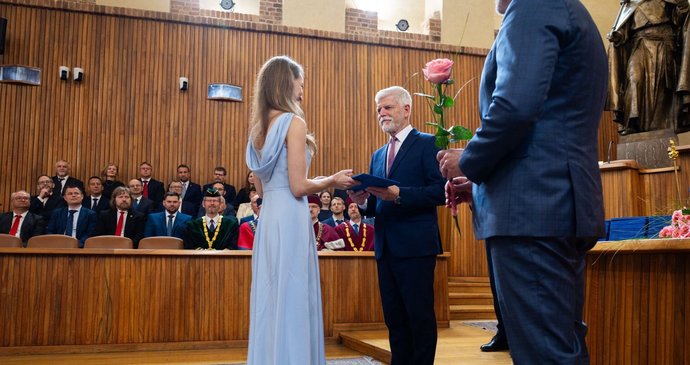 Petr Pavel posedmé při jmenování profesorů a profesorek v Karolinu (1.6.2026)