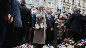 Petr a Eva Pavlovi na Národní třídě 17. listopadu 2023