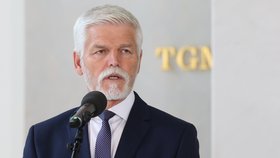 Prezident Petr Pavel na tiskovce po konzultacích s lídry na Pražském hradě