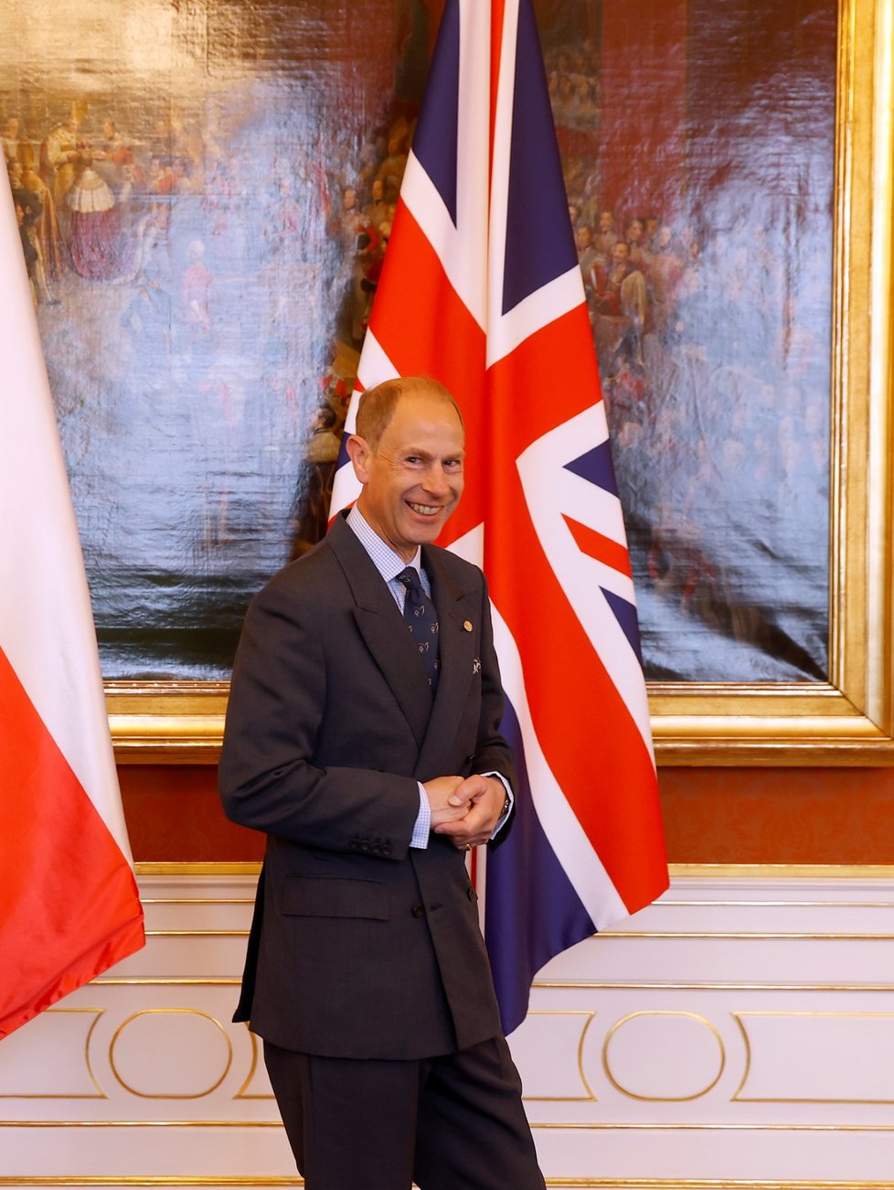 Prezident Petr Pavel oficiálně přijal britského prince Edwarda na Pražském hradě (24. 5. 2023).