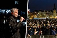 Pavel v Ostravě: Tisíce lidí na náměstí, dojatý kandidát i podpora primátora z ANO Macury