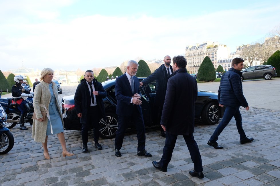 Prezident Petr Pavel s první dámou v Paříži (20.12.2023)