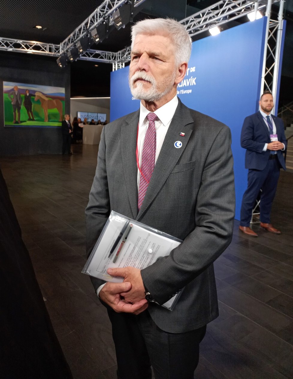 Prezident Petr Pavel na summitu Rady Evropy v Reykjavíku (16. 5. 2023)