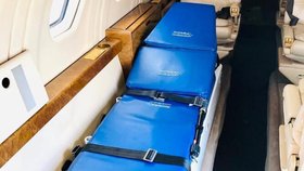 Aerolinka nabízí luxus i leteckou ambulanci.