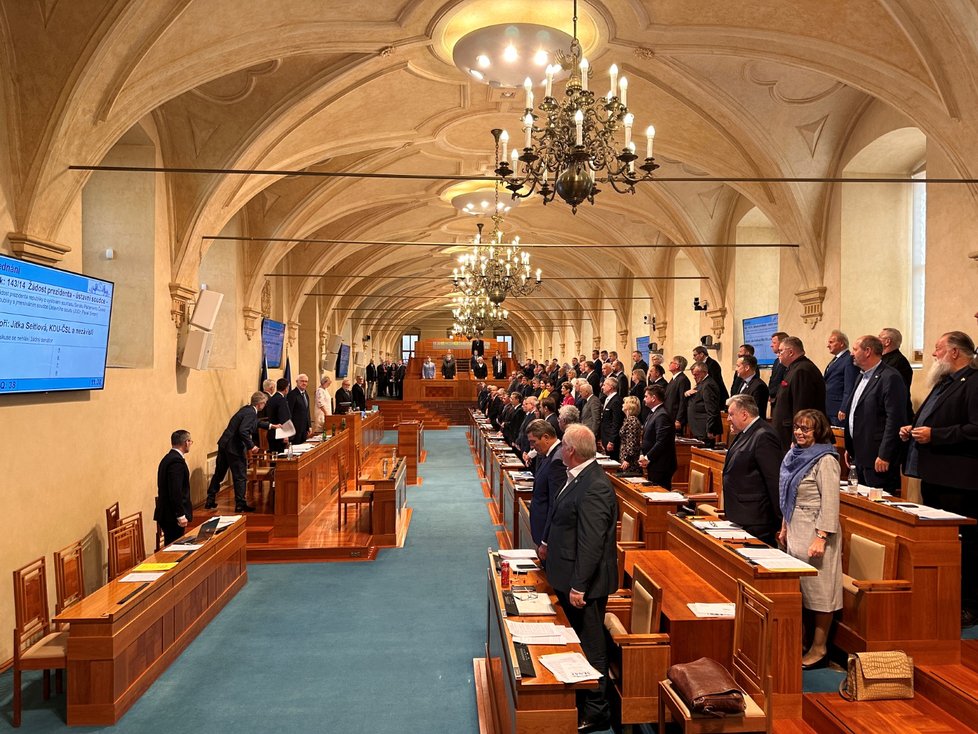 Petr Pavel navštívil Senát kvůli nominaci Simona na Ústavního soudce (18.10.2023)