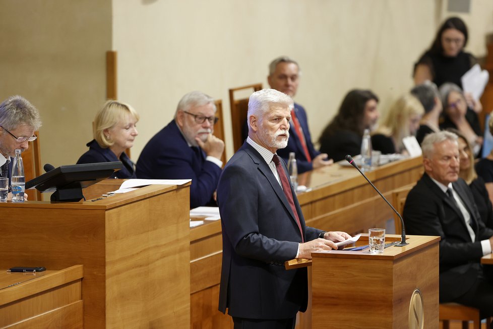 Prezident Petr Pavel v Senátu (2.8.2023)