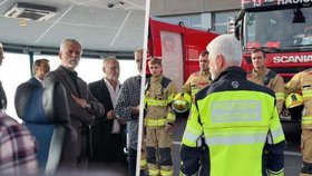 Petr Pavel navštívil Střední odbornou školu civilního letectví, Hasičský záchranný sbor Letiště Praha a Řízení letového provozu České republiky.