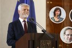 Prezident Pavel a trio adeptů na ústavní soudce Zemanová, Baxa a Wintr