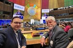 Petr Pavel a Jan Lipavský (Piráti) na summitu OSN v New Yorku (18. 9. 2023)