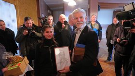 Zvolený prezident Petr Pavel na základní škole v ústecké části Mojžíř (23. 2. 2023)