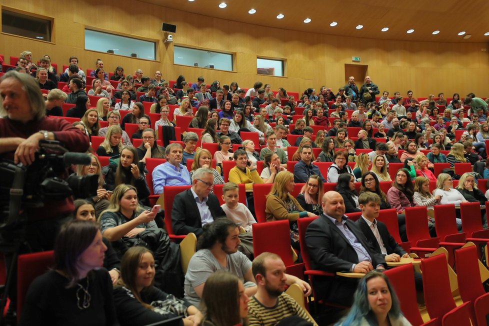 Zvolený prezident Petr Pavel na Univerzitě Jana Evangelisty Purkyně v Ústí nad Labem (23.2.2023)